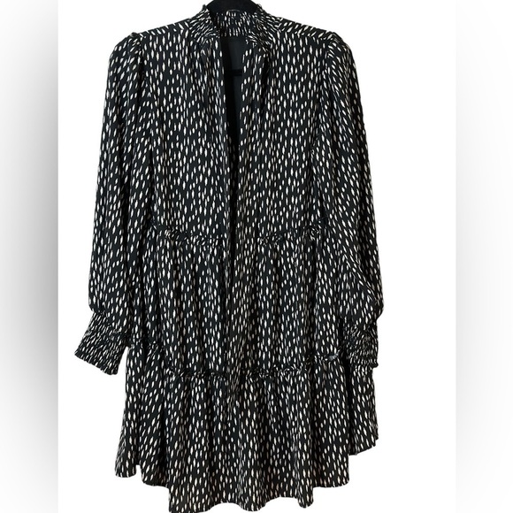 Loveriche Long Sleeves Dress Women’s size S Black/cream - Picture 3 of 12